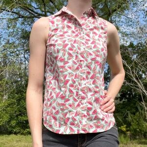 5/$25 J. Crew Watermelon Top